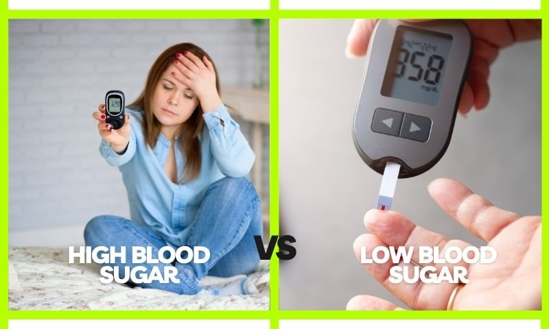 High Blood Sugar vs Low Blood Sugar