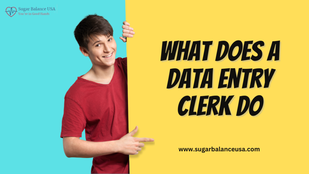 what does a data entry clerk do